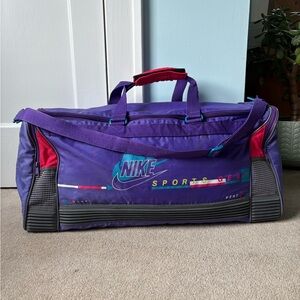Vintage 90’s Nike Vent 2 Duffel Bag Teal/Purple Infrared Phoenix Suns Colorway